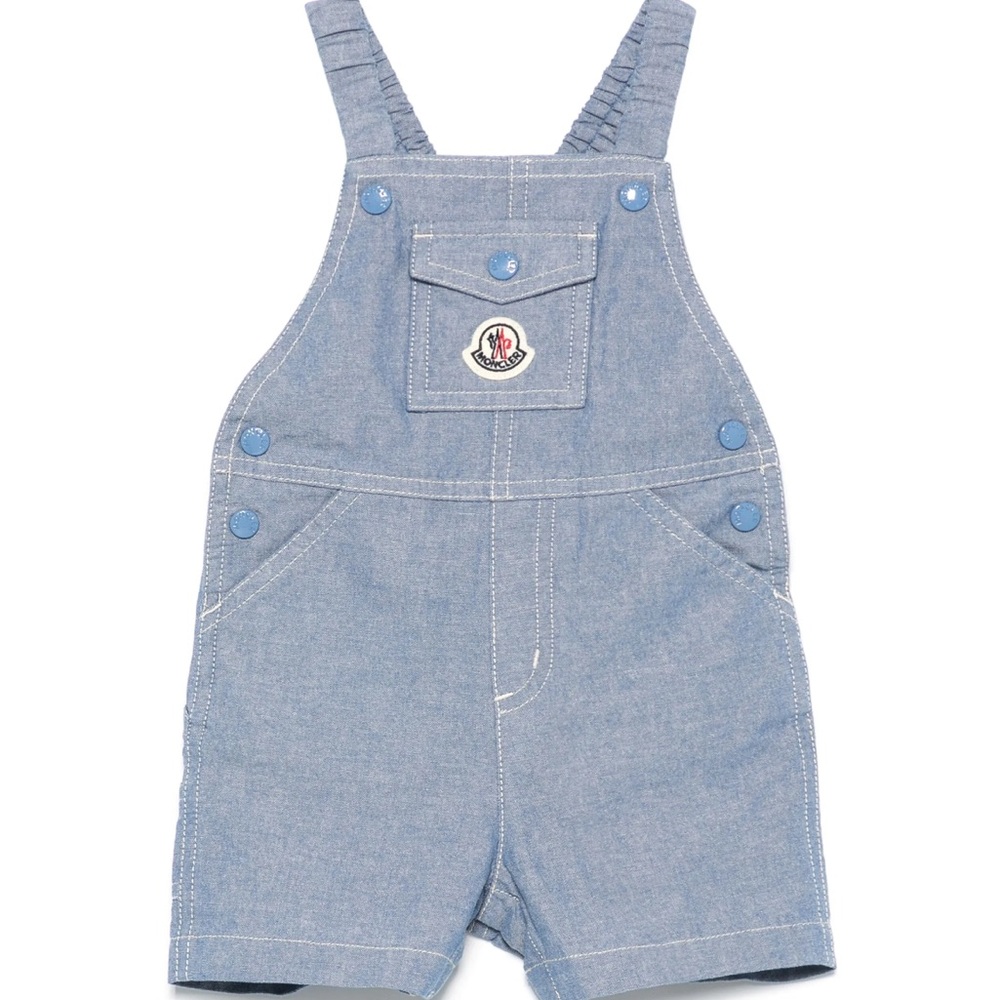 Authentic Moncler Kids Light Blue Overalls - worn once for a photo shoot